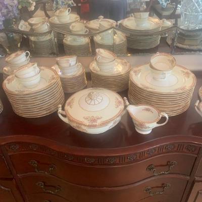 Vintage dishes trimmed in 24 karat gold
