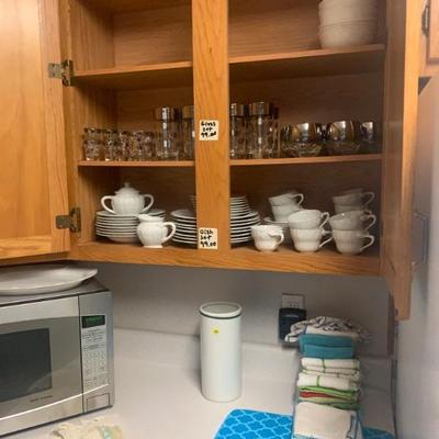 Dishes and glasses, beautiful