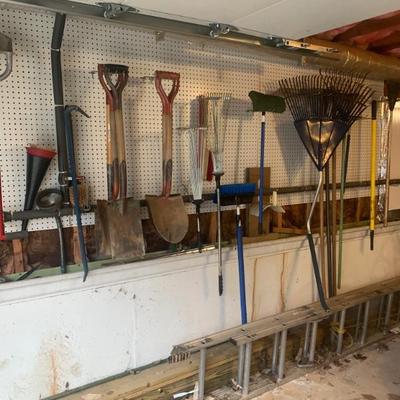 Garden tools outside, too much more