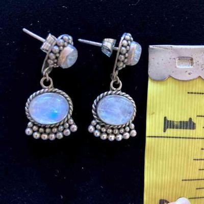 HFF018 Moonstone SS Earrings