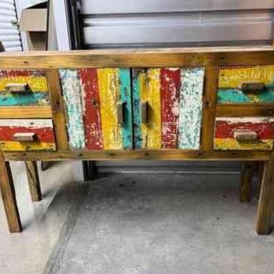 FTH440- Vintage Reclaimed Console/Entryway Table