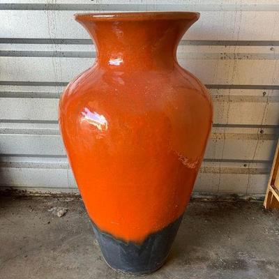 FTH383- Large Burnt Orange Planter Vase 