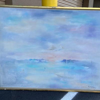 FTH375- Original Painting On Canvas By Dietrich Grunewald