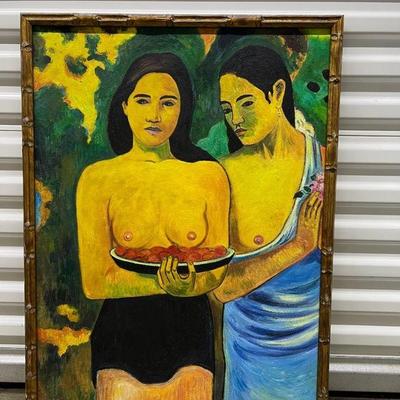 FTH319- Beautiful Painting Titled Two Tahitian Women