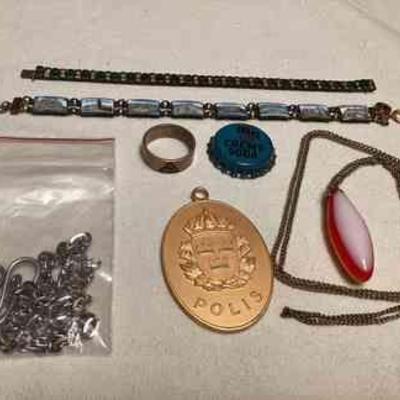 FTH805 Sterling Silver Bracelet, Masonic Ring, Bottle Cap & More!