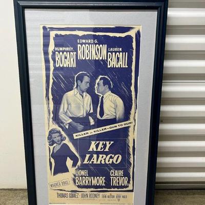 FTH134- 1940's Key Largo Movie Poster