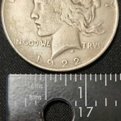FTH407 - 1922 US Peace Silver Dollar
