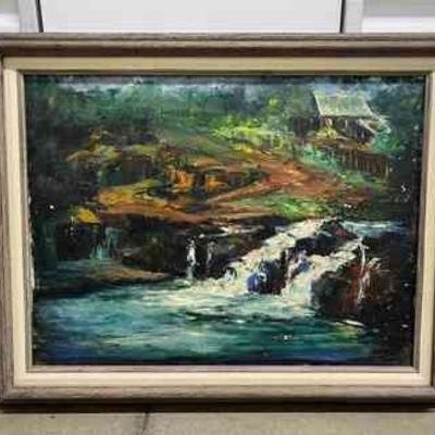 FTH183- Painting Of Waikahalulu Falls 