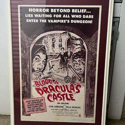 FTH146- Blood Of Dracula's Castle Framed Movie Poster 