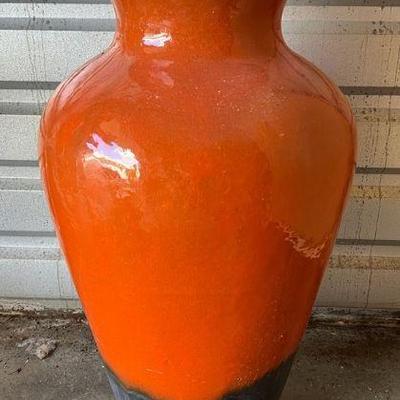 FTH385- Large Burnt Orange Planter Vase