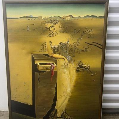 FTH131- Salvador Dali Spain Giclee Print By Machine On Canvas 