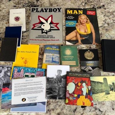 FTH537- Assorted Vintage Books & Play Boy Magazine 