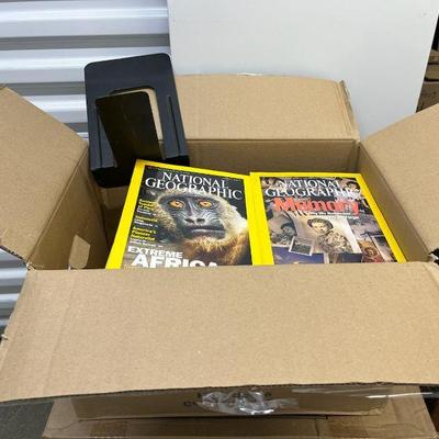 FTH016 Box Of National Geographic Magazines 