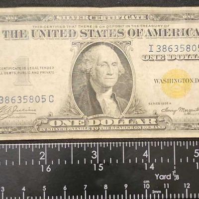 FTH415 - 1935A Series $1 Silver Certificate Yellow Seal