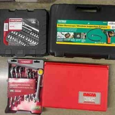 FTH257- Assorted Hand Tools & Video Borescope Camera