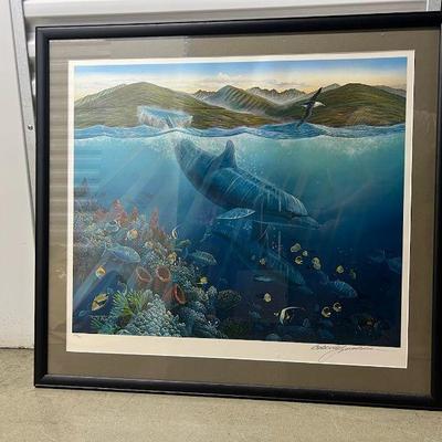 FTH150- Black Box Collotype Print Titled Lahaina Seaflight By Robert Lyn Nelson