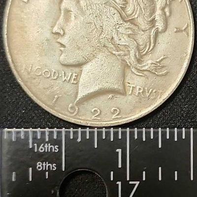 FTH406 - 1922 US Peace Silver Dollar