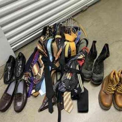 FTH509 - Mens Shoes, Belts & Vintage Neck Ties 