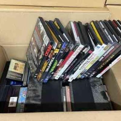 FTH109 Box Of DVD's & Cassette Tapes 