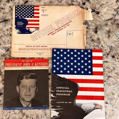 FTH536- Official Program Of President Kennedy Inauguration 