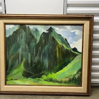 FTH129- Nuuanu Mountains, Oahu Painting On Canvas