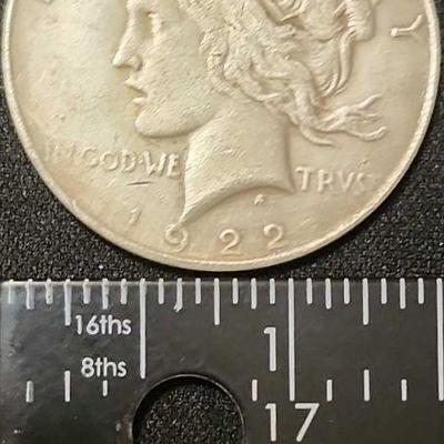 FTH408 - 1922 US Peace Silver Dollar