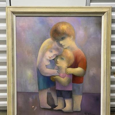 FTH126- Framed Painting On Canvas By Dietrich Grunewald
