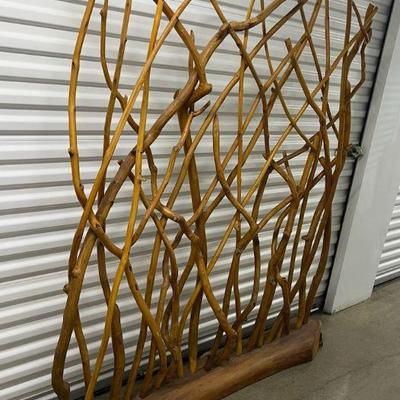 FTH162 Natural Wood Room Divider #2