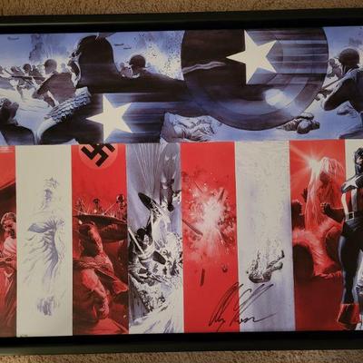 Captain America - Origins of Captain America LE on Canvas