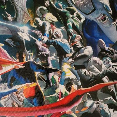 DC Heroes & VillainsÂ Mythology Good vs EvilÂ on Canvas