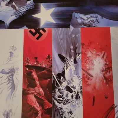 Captain America - Origins of Captain America LE on Canvas