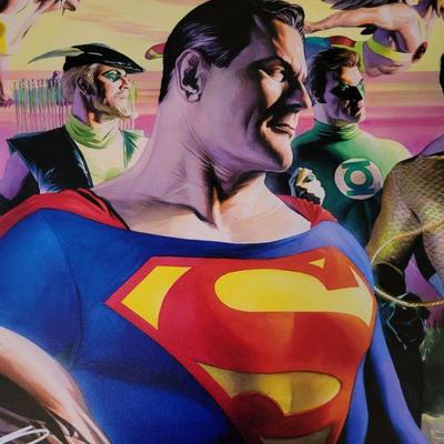 In the Light of JusticeÂ Giclee on Canvas Superman