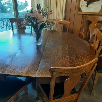 $675.00. Table, 2 leaves, 8 chairs