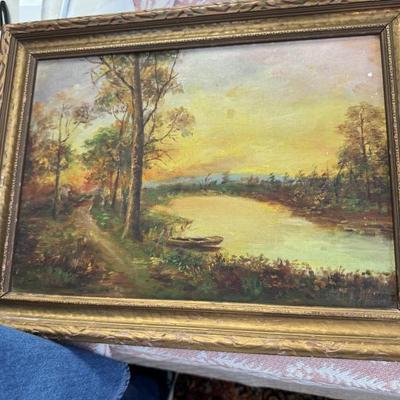 Oil on board - signed Waller Chenault, dated 1949