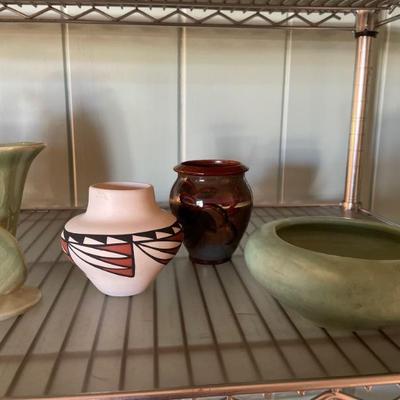 Center - Acoma pottery