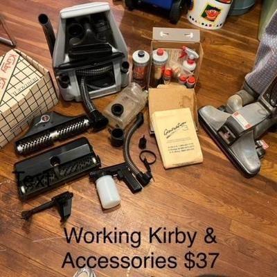 Working Kirby Vacuum and Accessories & attachments $37 