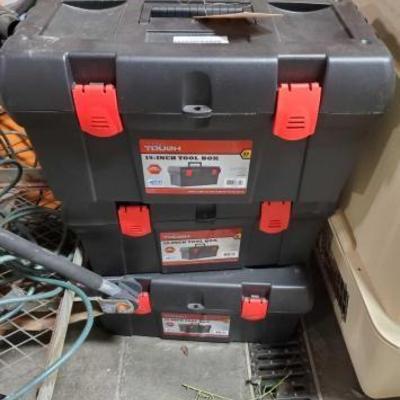 #3240 â€¢ 3 Hyper Tough 19" Tool Box
