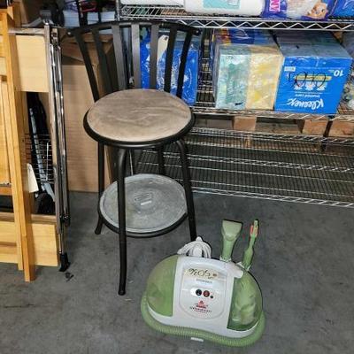 #5036 â€¢ Bissell Littlegreen Proheat & Bar Stool
