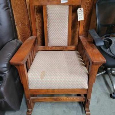 #5070 â€¢ Cushioned Rocking Chair
