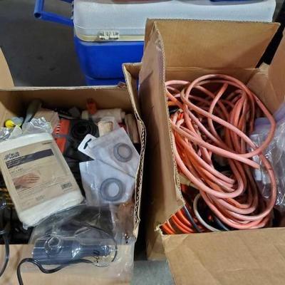 #3234 â€¢ Drill Attachment Set, Cheese Cloth, Extension Cords, Screwdrivers, Hammer and More!
