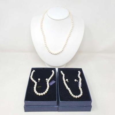 #132 â€¢ Pearl Necklaces and Earrings
