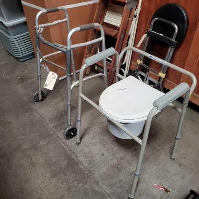 #3010 â€¢ Foldable Walker Portable Toilet
