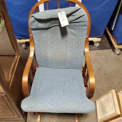 #5114 â€¢ Rocking Chair With Fabric Cushions
