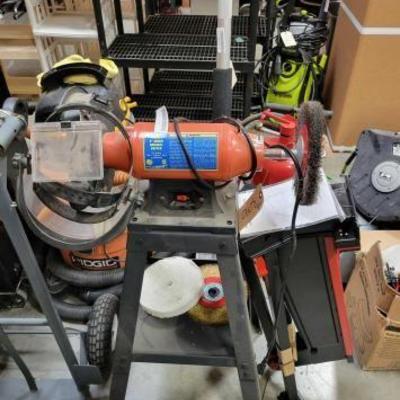 #3090 â€¢ 8" Bench Grinder & NEW Portable Clamping System
