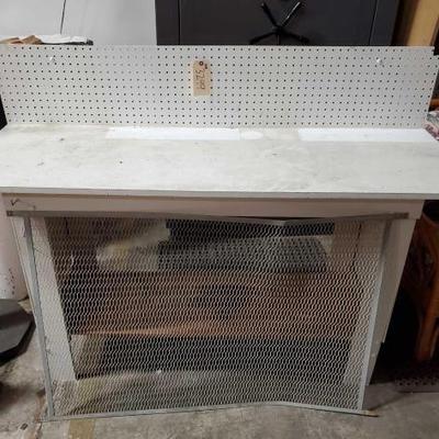 #3299 â€¢ Work Table and Wire Screen
