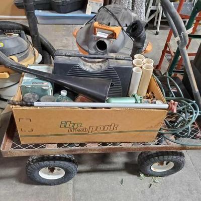 #3238 â€¢ Wagon, Funnle, Mouse Trap, Propane Bottle, Propane Grill, Electric Air Pump and More!

