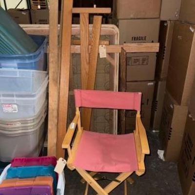 #2248 â€¢ Bed Frame and Directorâ€™s Chair

