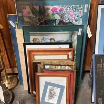 #2216 â€¢ 12 Framed Wall Art Pieces
