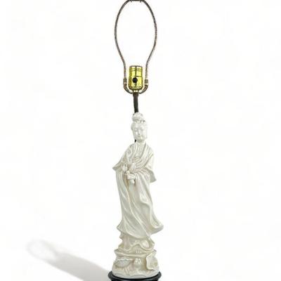 hollywood regency lady lamp