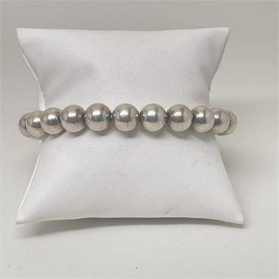 Lot 021   14 Bid(s)
Tiffany & Co Hardware Bracelet Sterling Silver Ball Beads